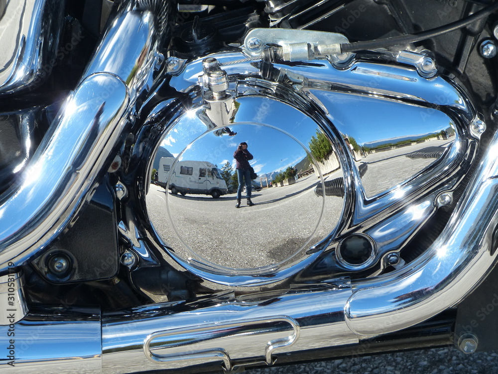 detail of a motorcycle