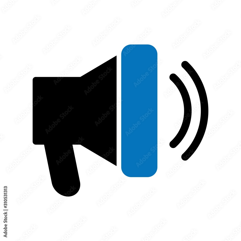 Glyph Announcement Speaker icon isolated on background Glyph Announcement Speaker icon isolated on background