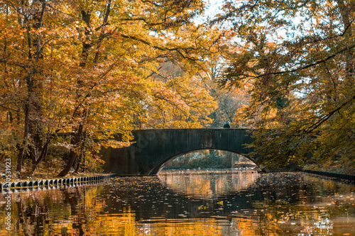 bridge in autumn cologne germany