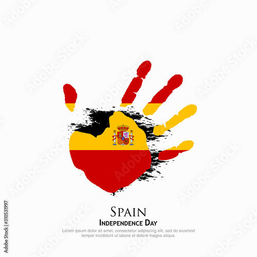 Spain flag vector. can be used for Independence Day celebrations or other events