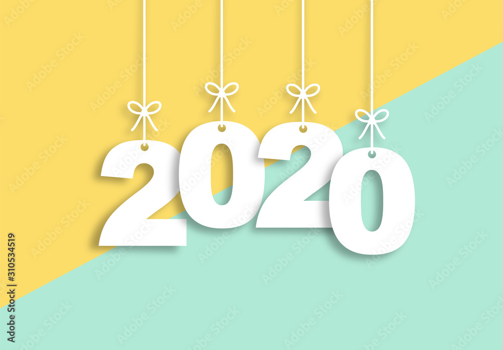 2020 Trendy Colorful Vector Backgorund