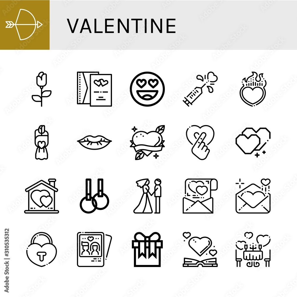 valentine icon set valentine icon set