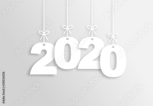 Obraz na płótnie 2020 Trendy Colorful Vector Backgorund w salonie
