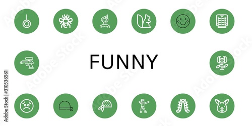 funny icon set
