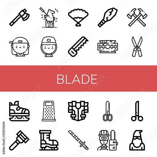 blade icon set
