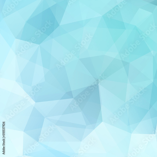 Background of geometric shapes. Pastel blue mosaic pattern. Vector EPS 10. Vector illustration