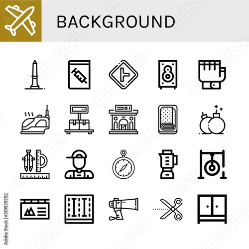 background icon set