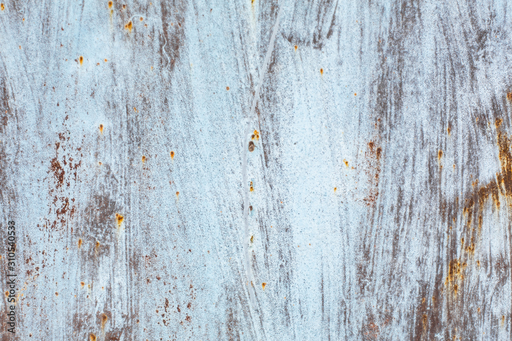 texture of an old rusty sheet of metal painted with white paint burnt out in the sun texture of an old rusty sheet of metal painted with white paint burnt out in the sun