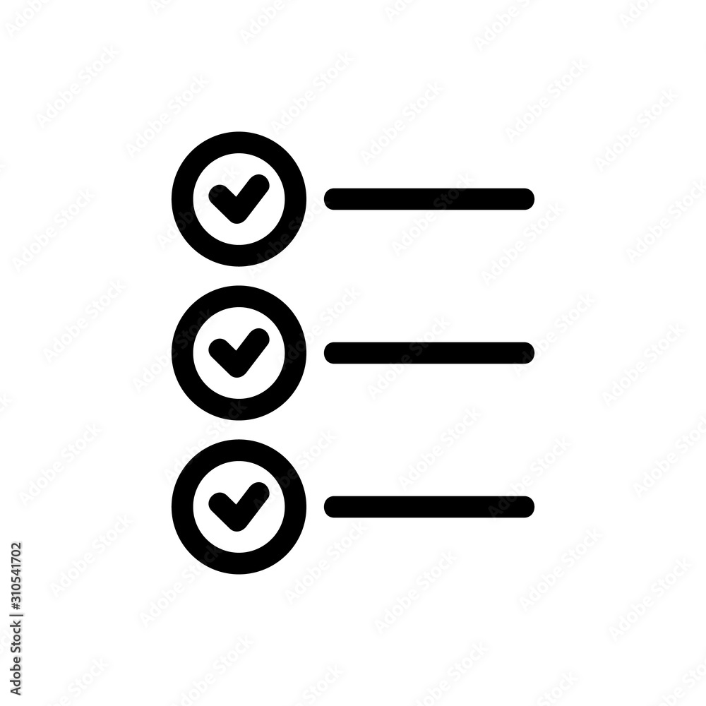 filling out the questionnaire icon vector. A thin line sign. Isolated contour symbol illustration filling out the questionnaire icon vector. A thin line sign. Isolated contour symbol illustration
