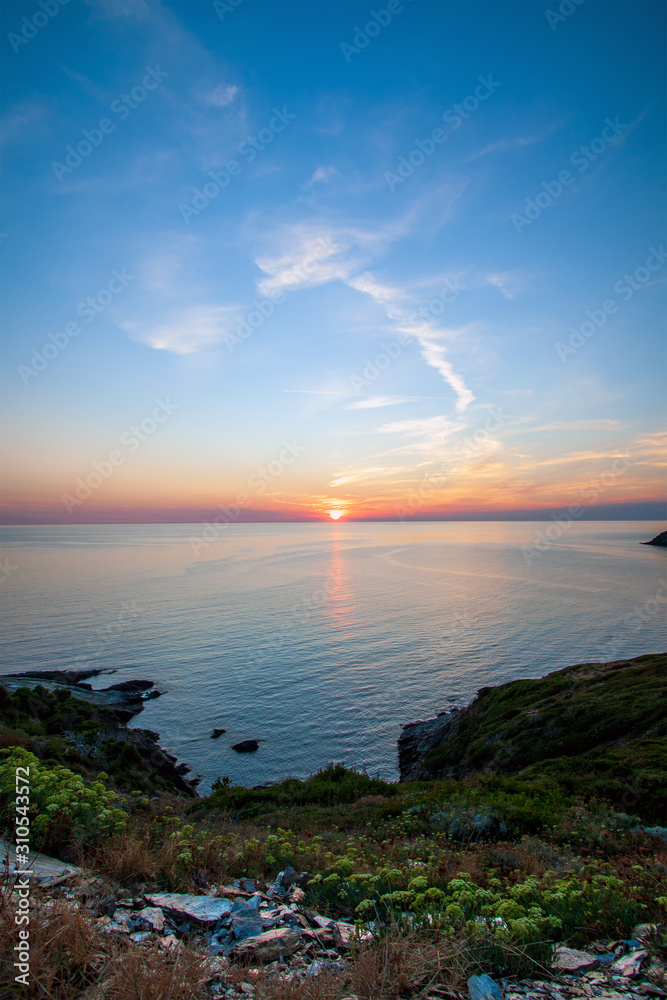 Naklejka premium Tramonto in Corsica