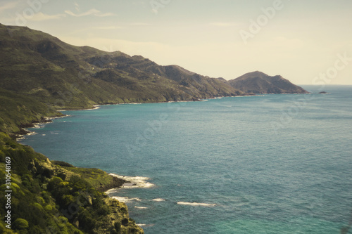 view of the sea and mountains