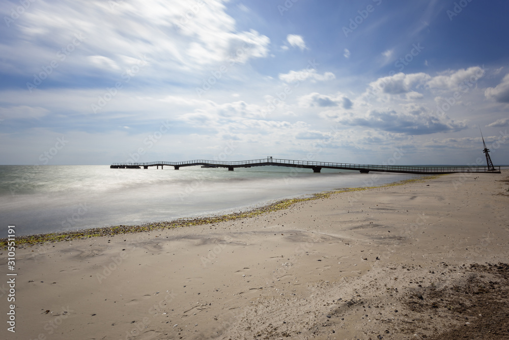 Obraz premium Kinburn Cape, Black Sea Shore, Kherson, Ukraine