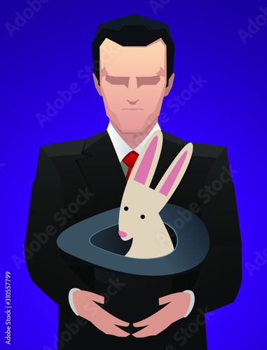 businessman magic trick