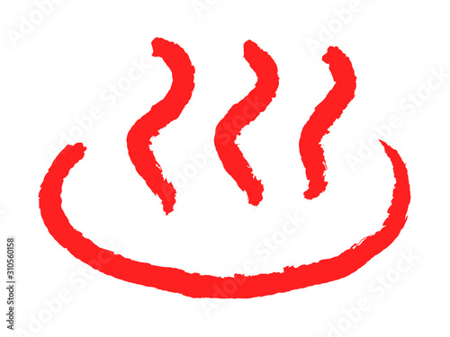 ラフな温泉マーク