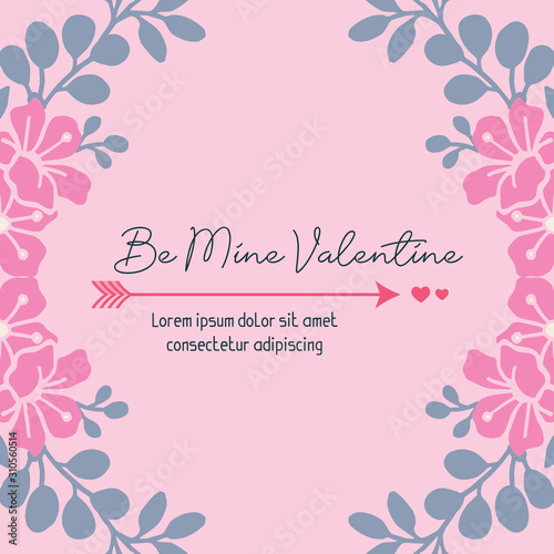 Beautiful flower frame drawing, for text be mine. Vector