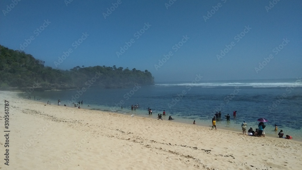 beach and sea