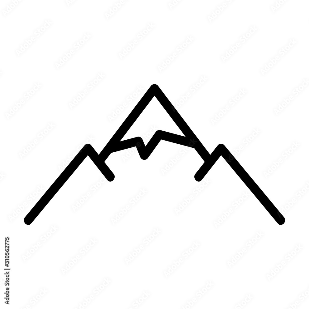 Icon vector. A thin line sign. Isolated contour symbol illustration Icon vector. A thin line sign. Isolated contour symbol illustration