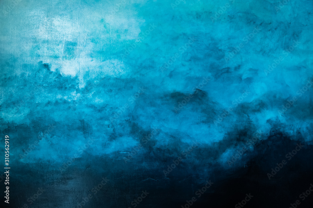 Fototapeta premium old cement blue wall