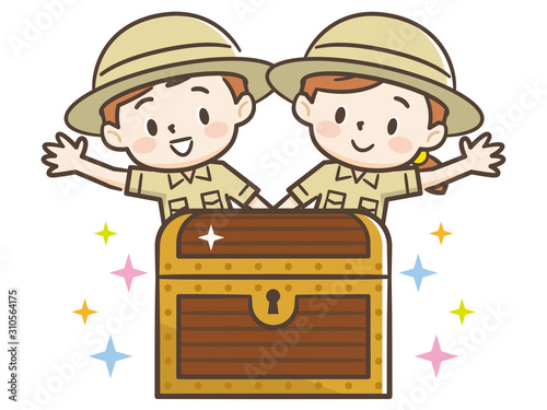 探検隊と宝箱