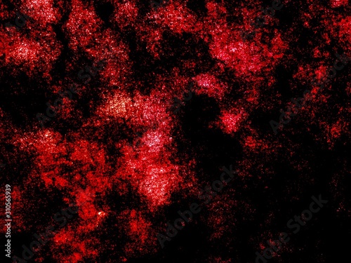 red background