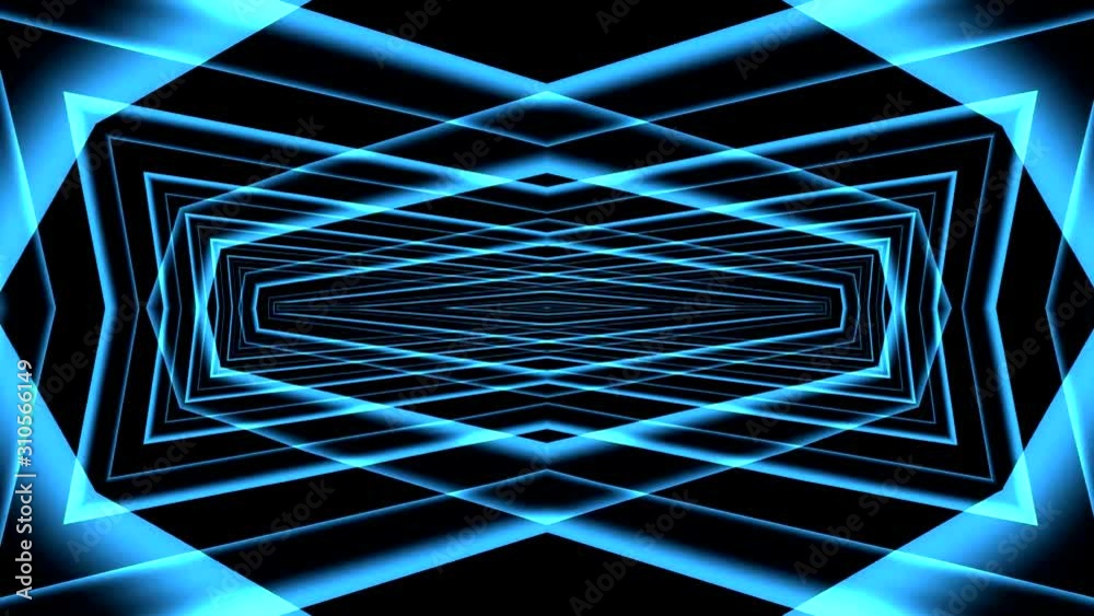 VJ LOOP NEON BLUE background