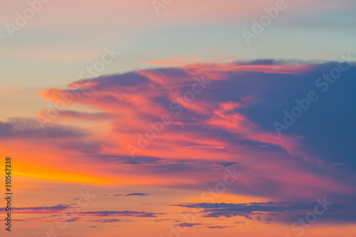 Beautiful and colorful sky and clouds © goldquest