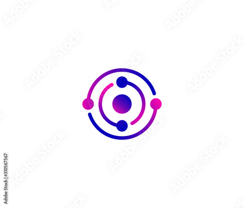 Technology logo icon vector template design element
