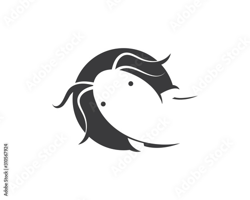 catfish vector icon illustration design