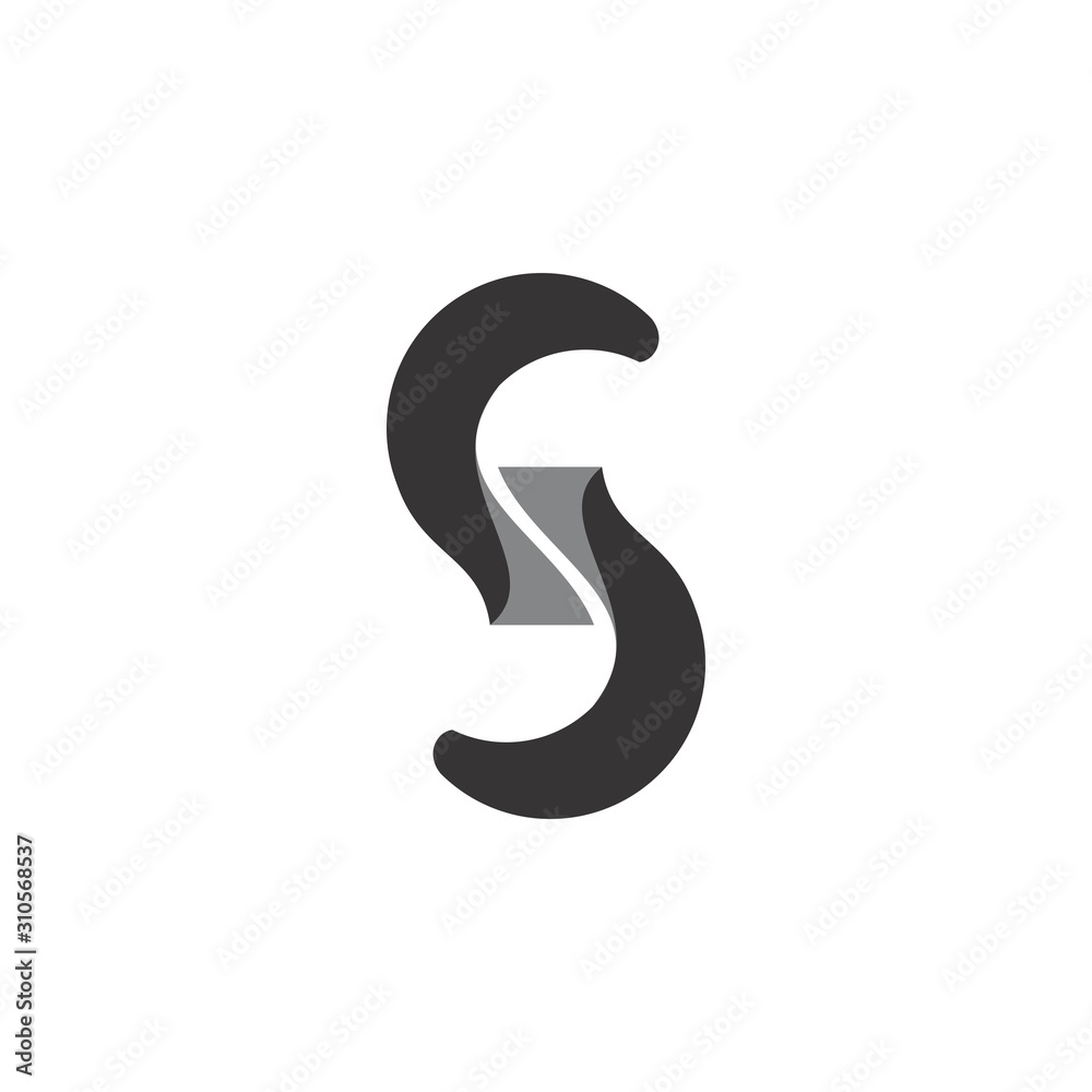 3D S letter logo design vector 3D S letter logo design vector
