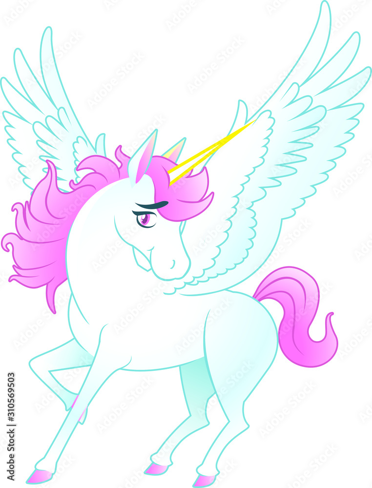 Fototapeta premium Unicorn pegasus