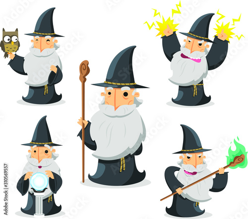 cartoon wizard
