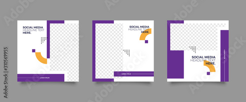 Modern promotion square web banner for social media post template. Elegant sale and discount promo backgrounds for digital marketing	