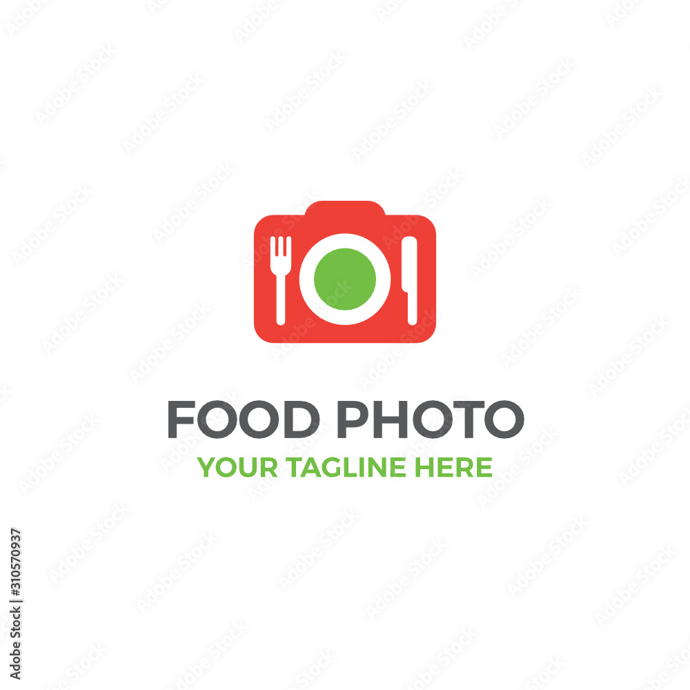Food Meal Dish Photo Photgraphy Shoot Camera Vector Illustration Logo