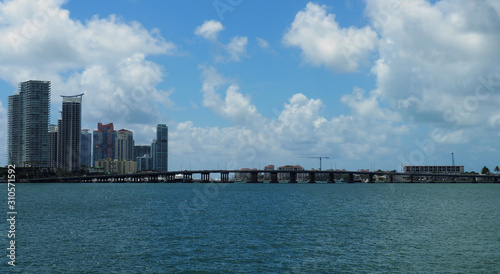 Panoramic view of south beach skyline