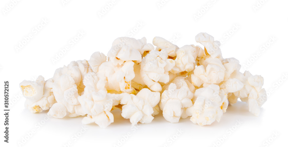 group of popcorn isolated on white background group of popcorn isolated on white background