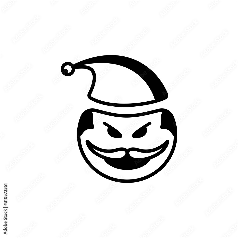 Christmas Santa Claus Icon Vector. Line Santa Claus Vector Logo. Simple and Clean Icon Christmas Santa Claus Icon Vector. Line Santa Claus Vector Logo. Simple and Clean Icon