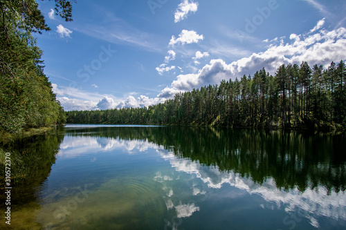 Lake Zelenets. Pskov region. Sebezh. Russia
