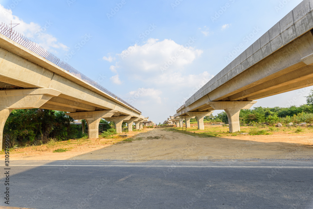 express way in under construction area