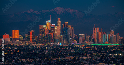 Downtown L.A. Night Skyline