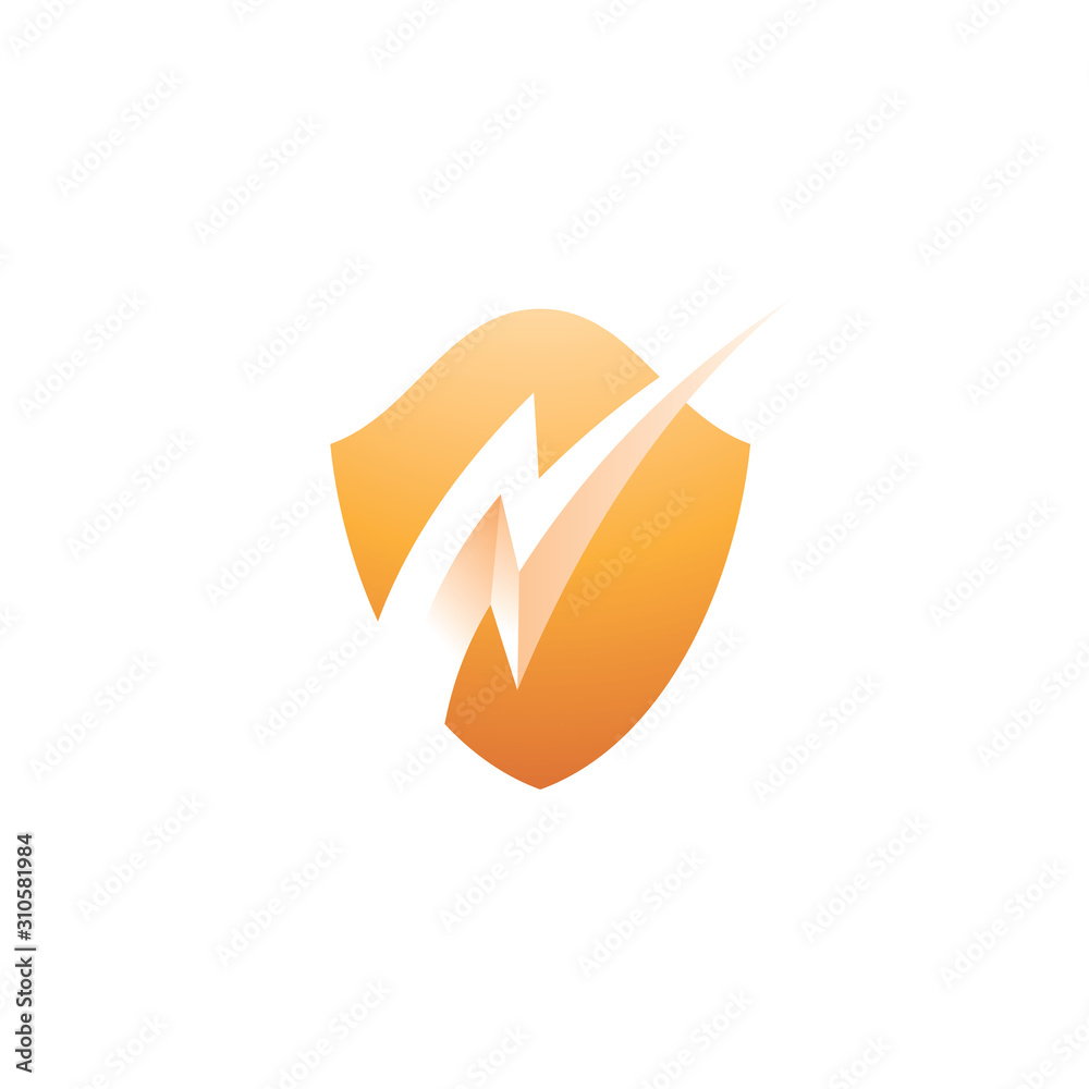 Bolt Flash Lightning Thunder and Shield Logo Icon Bolt Flash Lightning Thunder and Shield Logo Icon