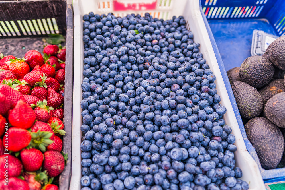 Fresh blueberry. Top view. Concept of healthy and dieting eating. Fresh blueberry. Top view. Concept of healthy and dieting eating.