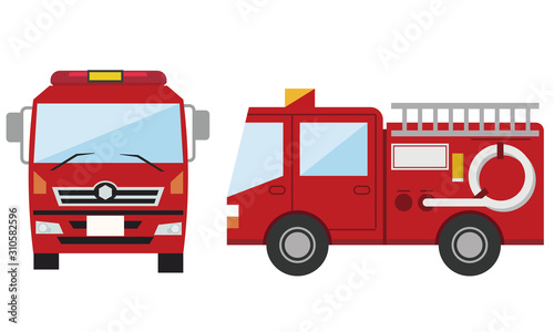消防車　消防　火事