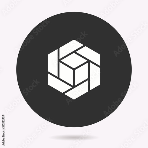 Data science - vector icon. Illustration isolated. Simple pictogram.