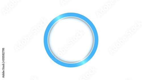Blue Ring Clean Animated Intro Blank Background Opener Animation For Title Or Logo The Second Half Of Clip Is Seamless Loop photo