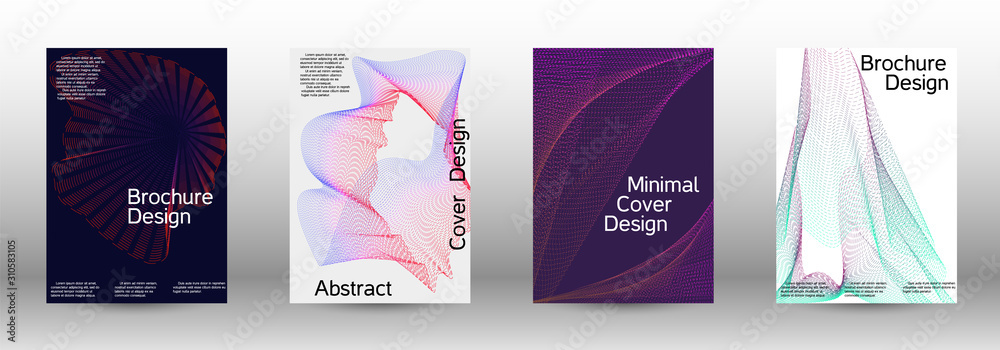 Cover design template set 