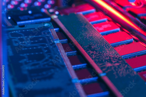 computer random access memory (RAM)  close up photo