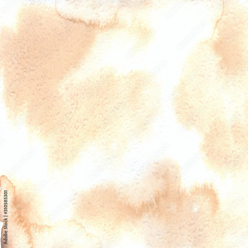 Fototapeta premium The sandy watercolor background, with natural stains of paint and water, created a delicate design for this digital paper. Suitable in scrapbooking, digital wallpaper, paper products and other design.