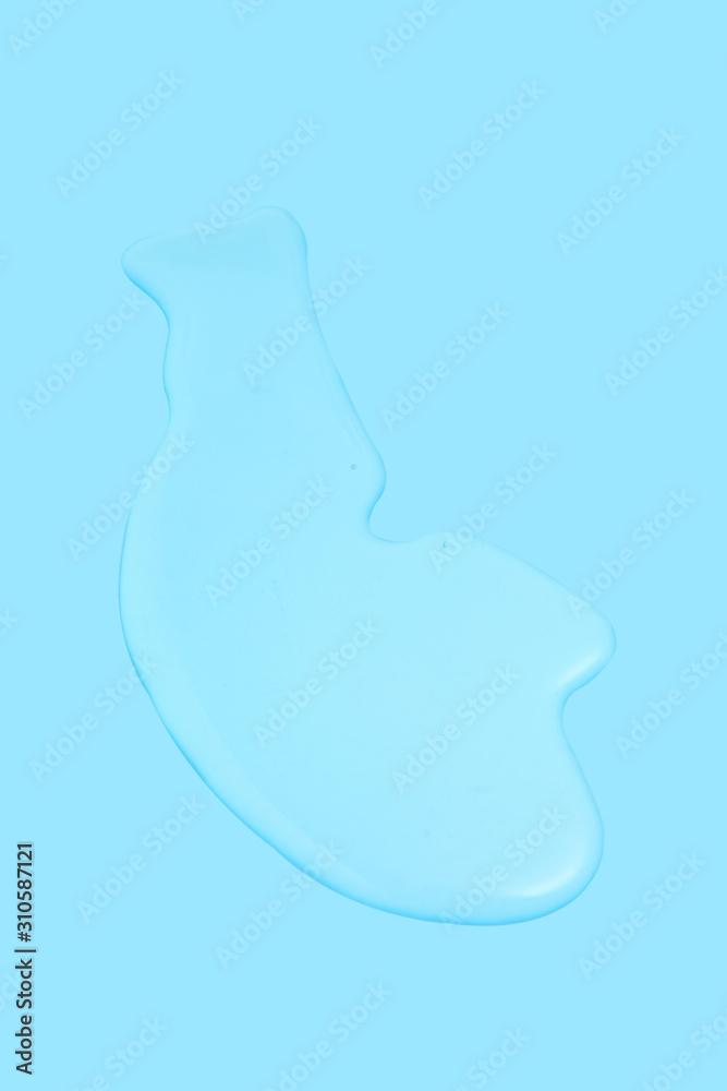 Close up water drops on blue background, Water drop in macro photography Close up water drops on blue background, Water drop in macro photography