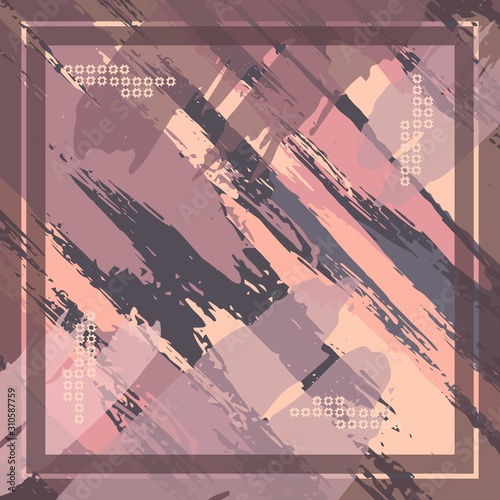 Design of hijab or scarf motifs with abstract patterns