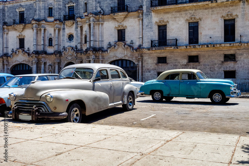Classic american car on the streets of Havana in Cuba © rudiernst